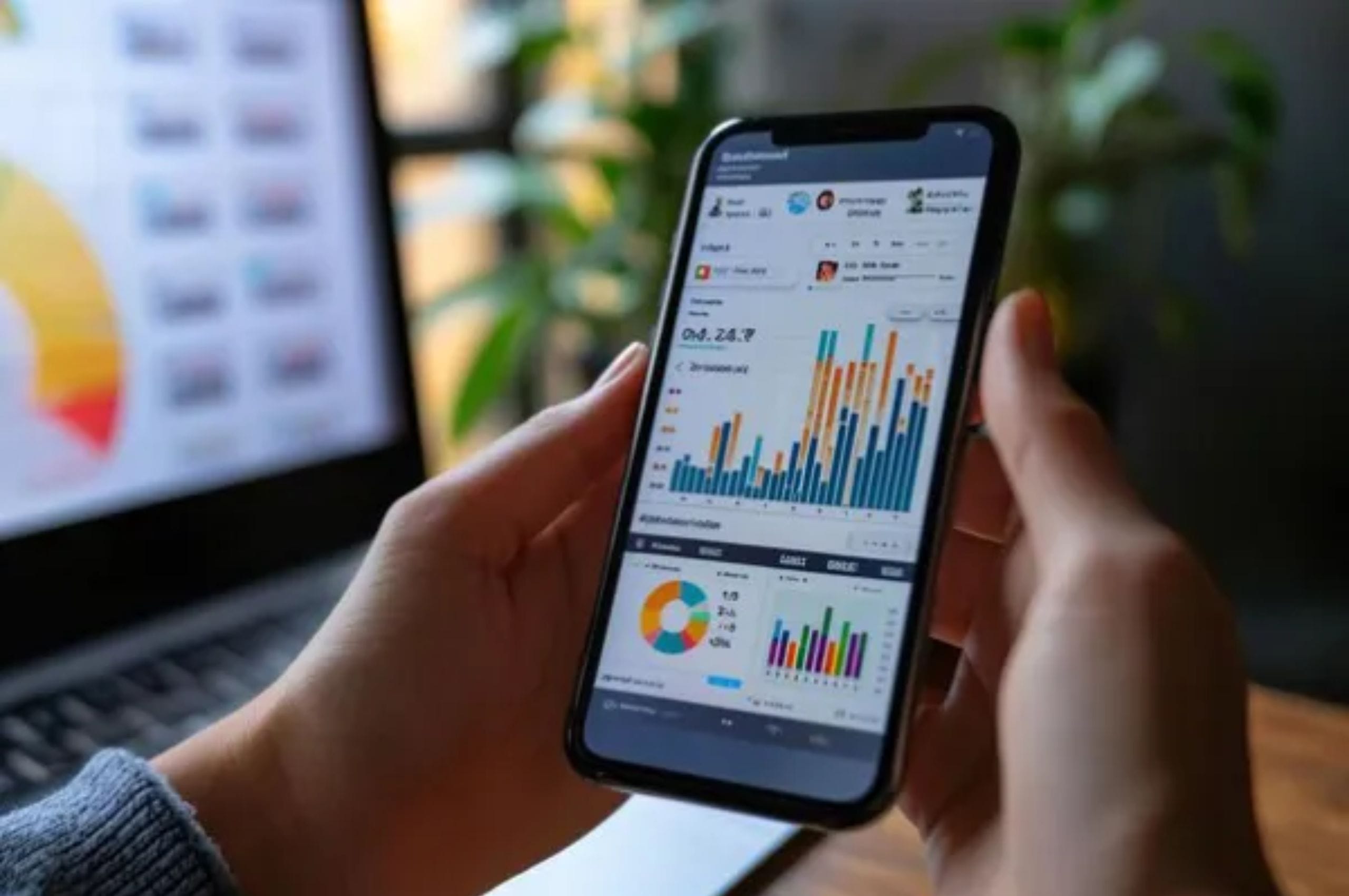 Professional data visualization services dashboard displaying business analytics and insights.