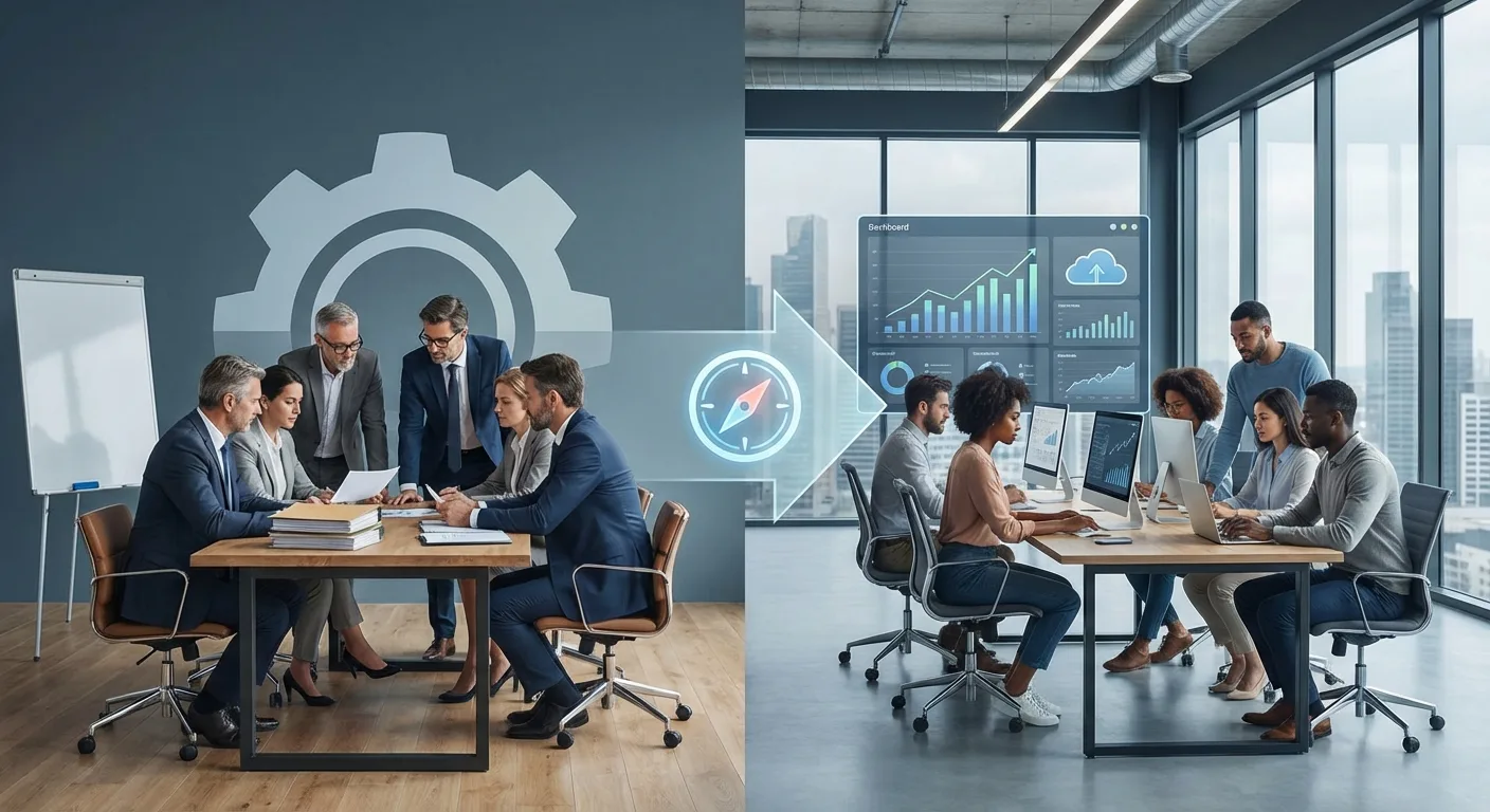 Comparison of Finance and Accounting Outsourcing vs traditional in-house finance models for business scalability.